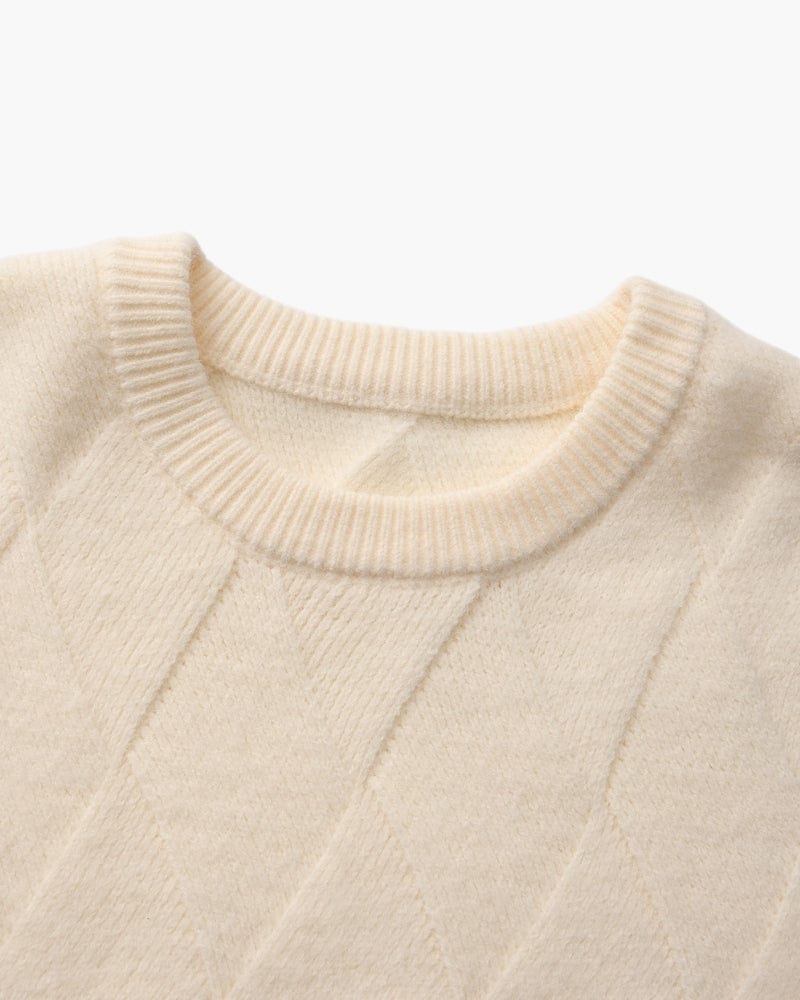 Diamond Knit Crewneck Sweater - imagen 4