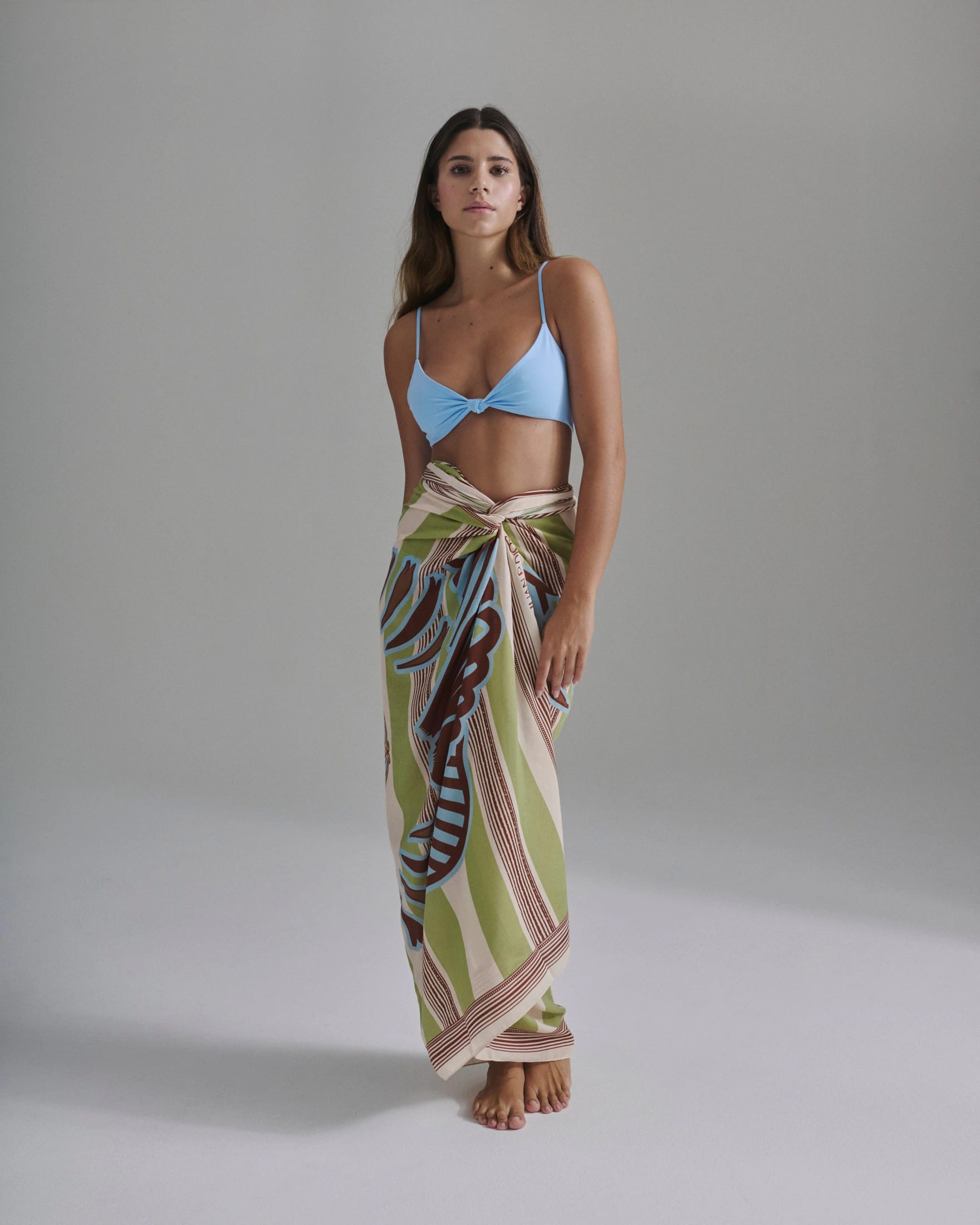 Pacifico Top / Sky Blue - Ivory - imagen 1