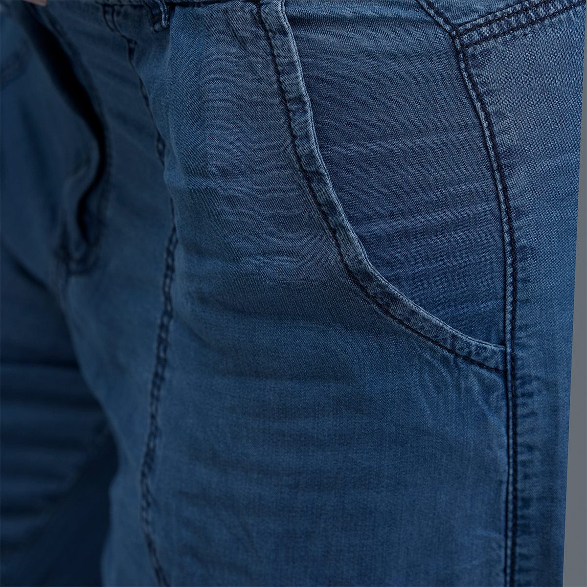 Jeans Cargo Azul Mujer - imagen 5