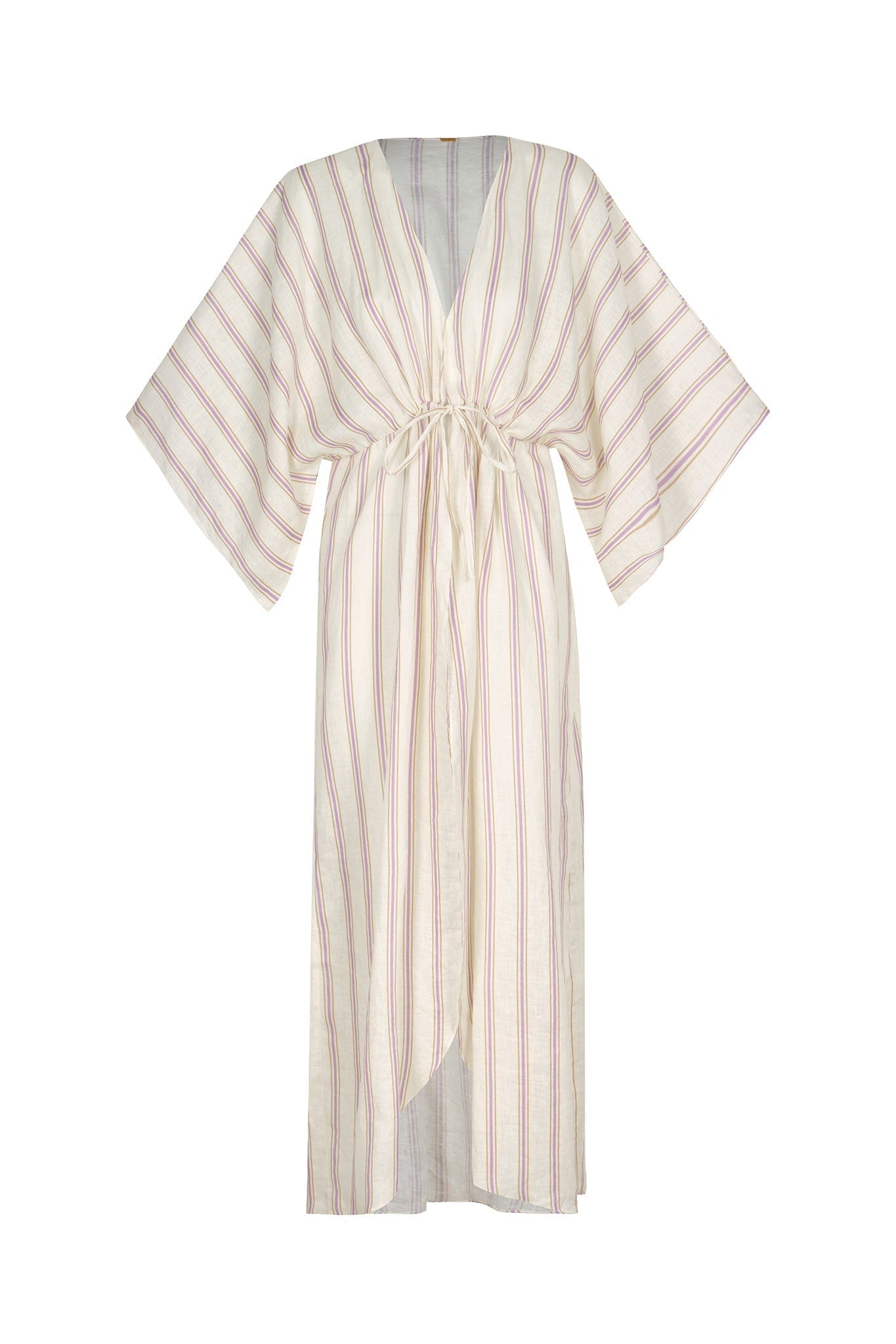 San Cipriano Linen Tunic / Lila Stripes - imagen 2