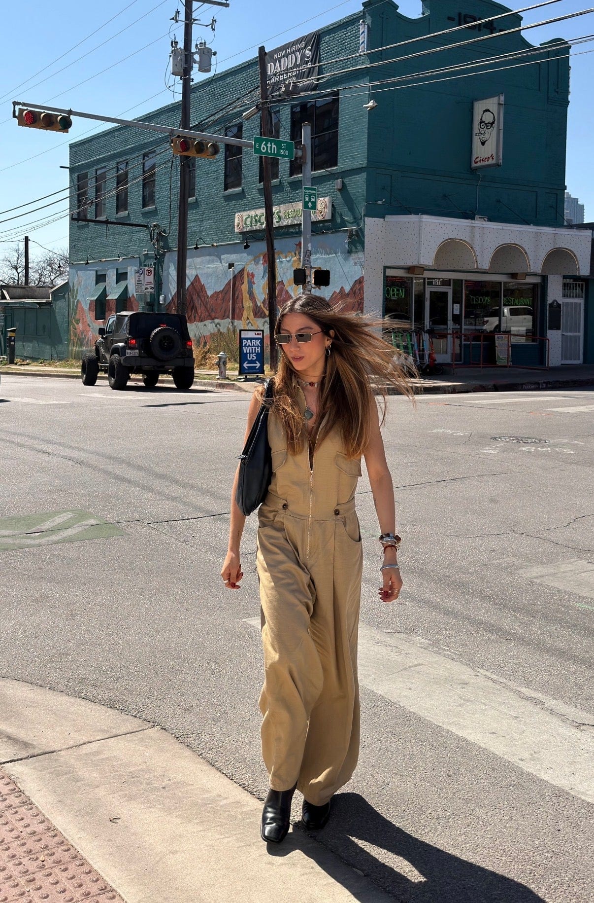 Jumpsuit Dune de tencel/algodón | Camel - imagen 2