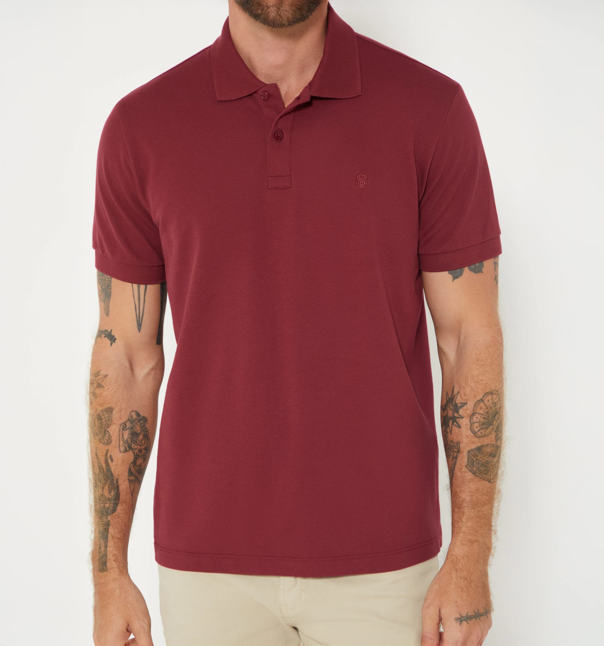 Polo básico para hombre slim fit - imagen 17