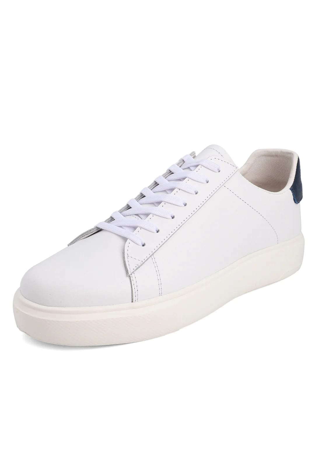 Tenis blancos suela blanca talon azul - imagen 1