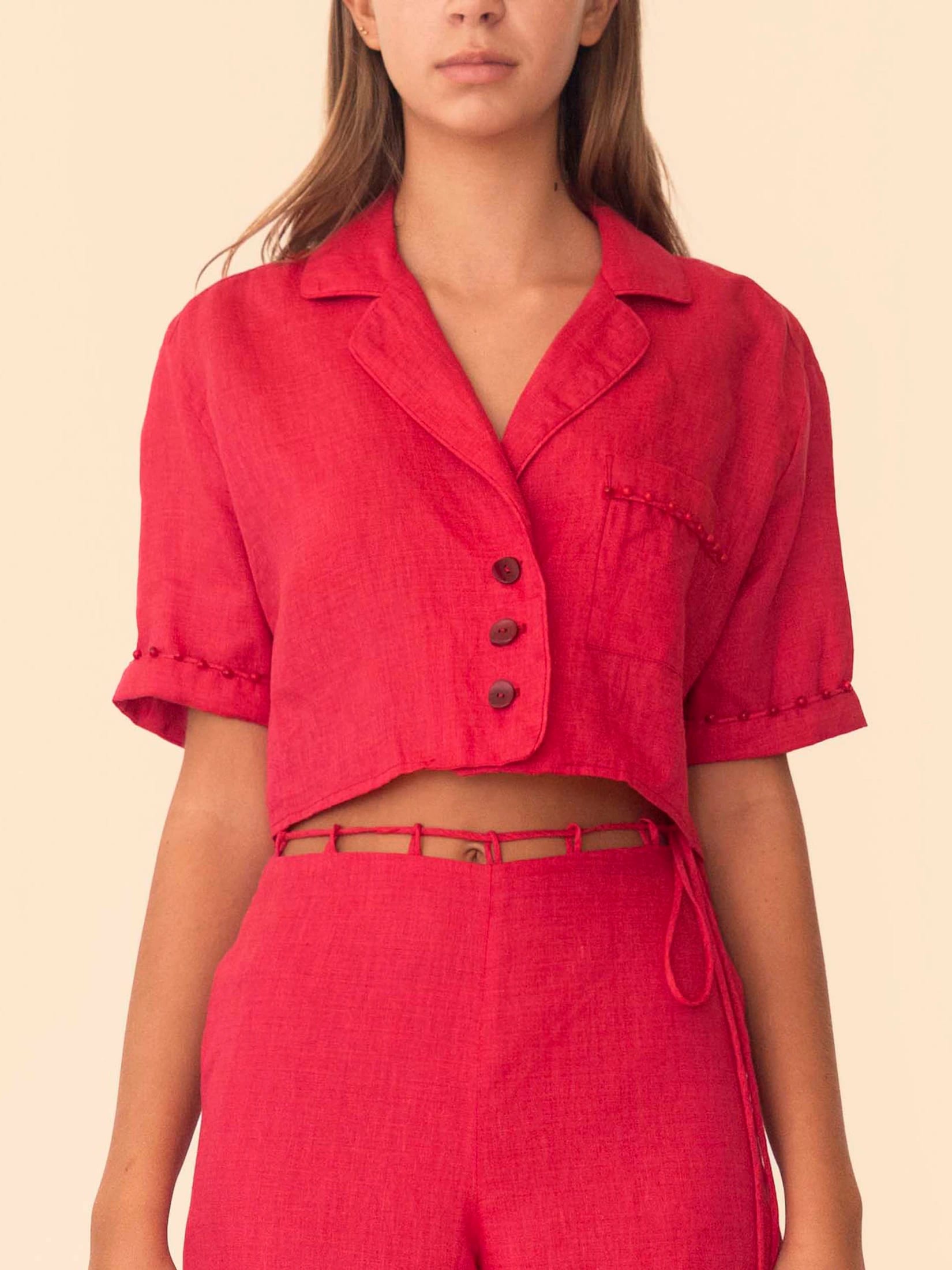 SONORA SHIRT CHERRY RED - imagen 2