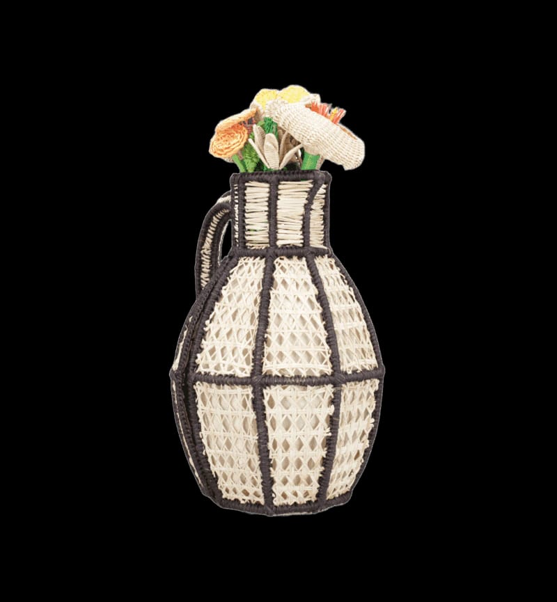 Cartera Florero Negra - imagen 3