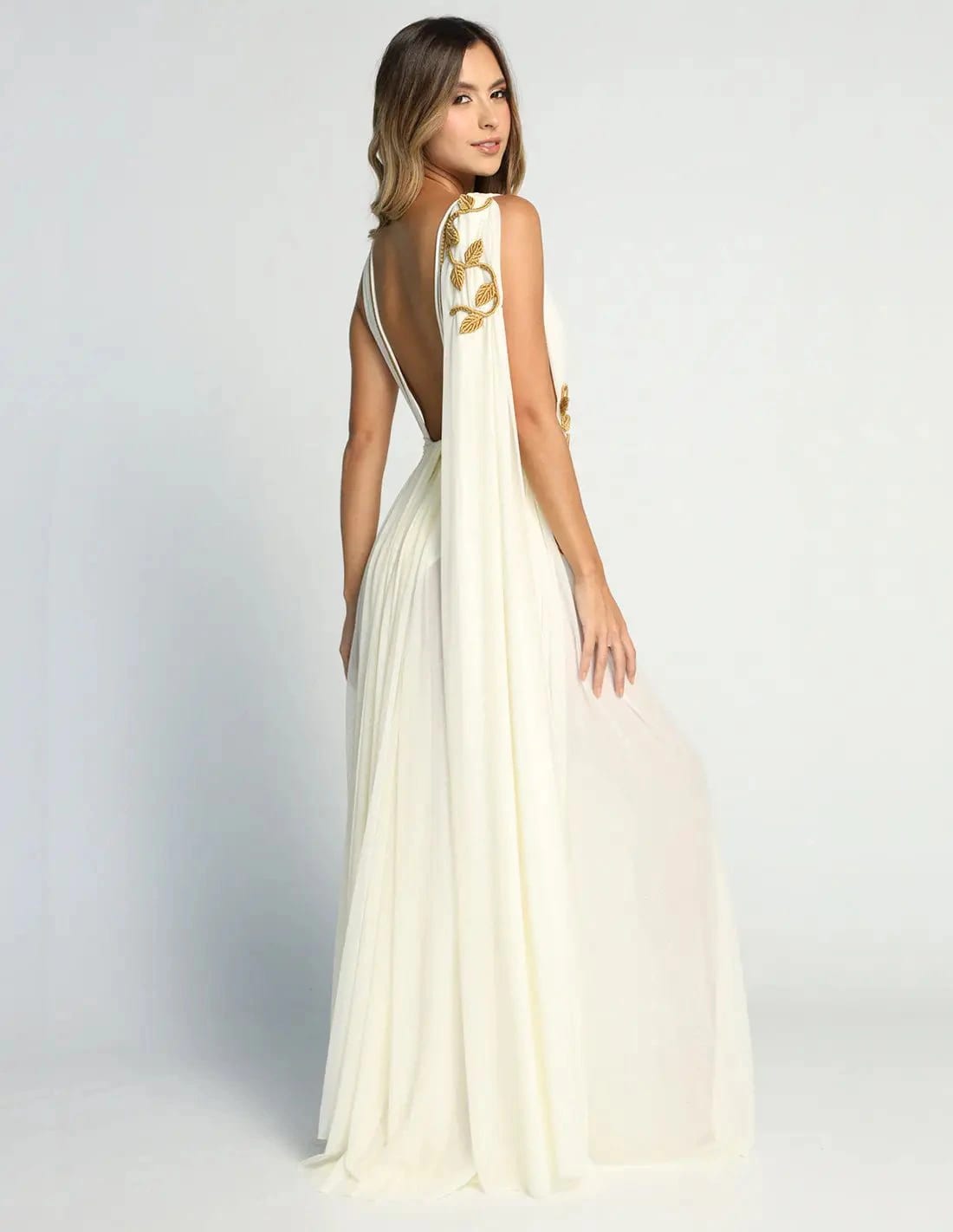 Vestido Copernico Ivory + Gold - imagen 2