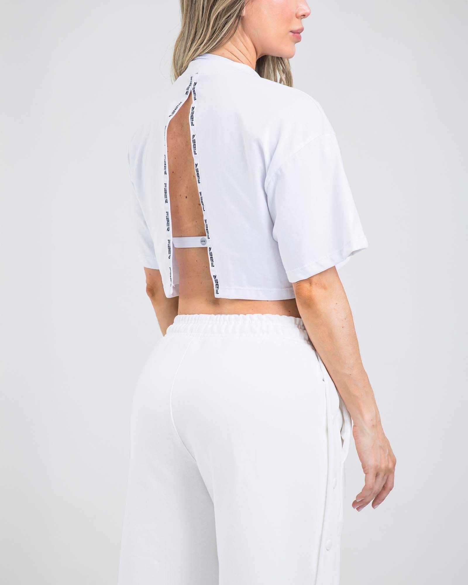 Camiseta bold trace blanco outdoor FIBER - imagen 5