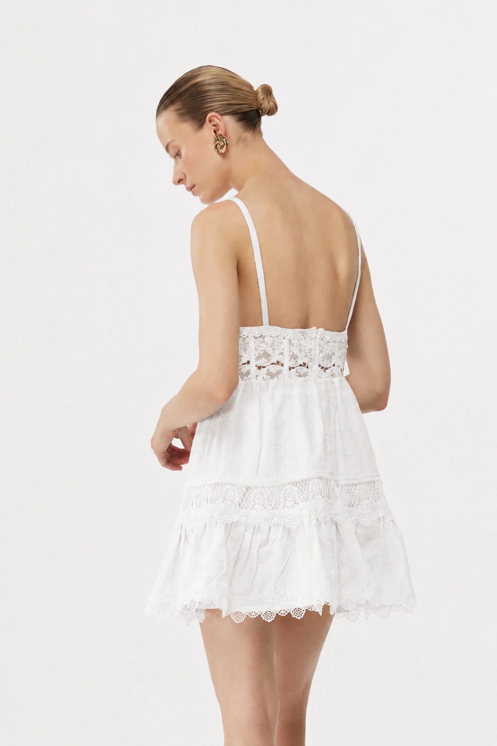 AMARELLE MINI DRESS WHITE - imagen 3