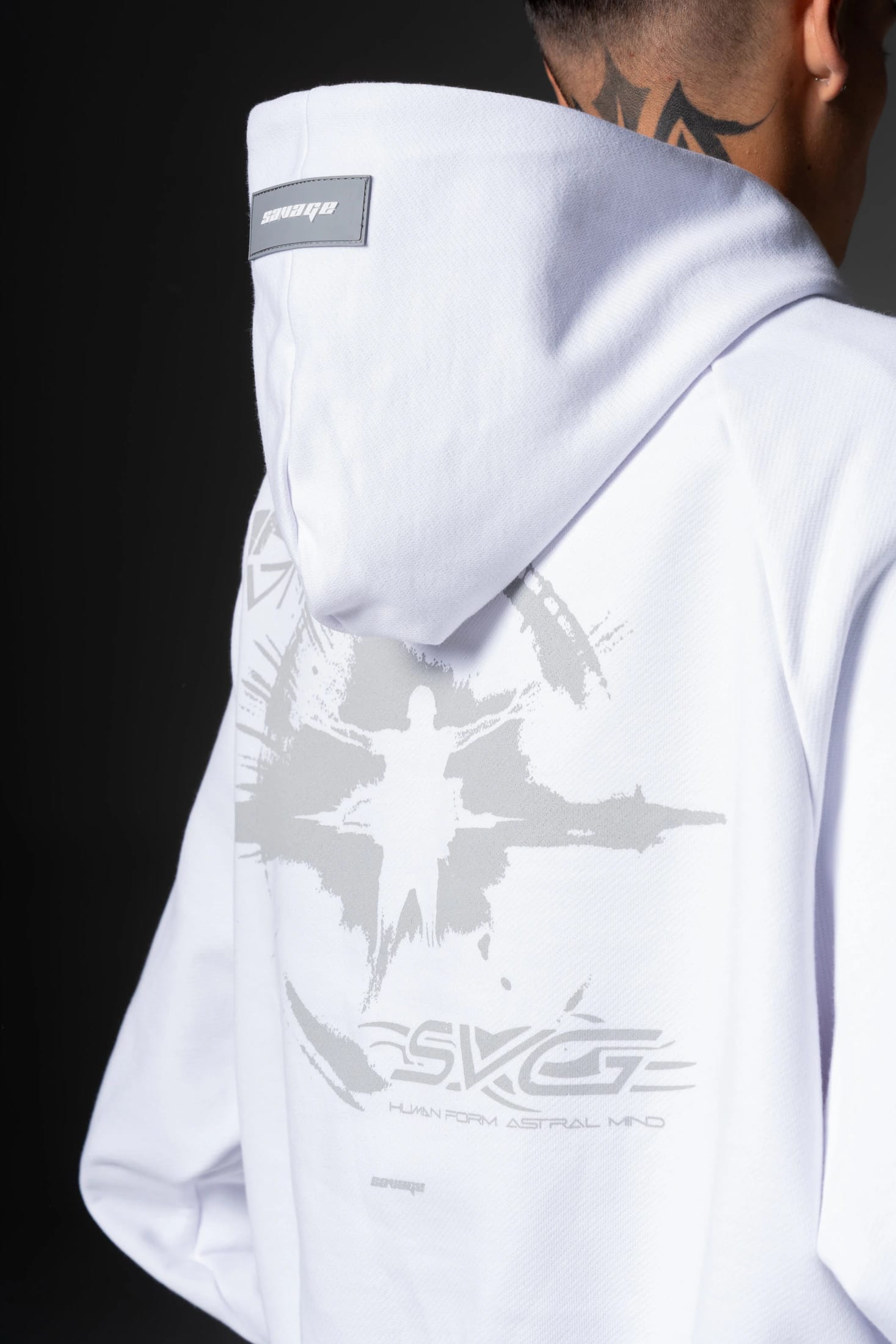 Hoodie Boxy fit Human form   400 gramos - imagen 8