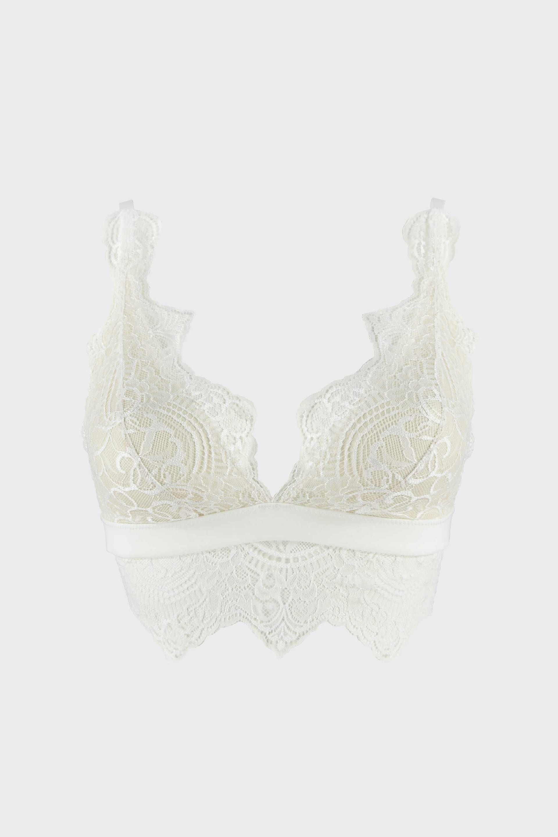 BRALETTE ELLIPSE EN ENCAJE SIN ARO TOTAL COMODIDAD BOREAL CRUDO - imagen 3