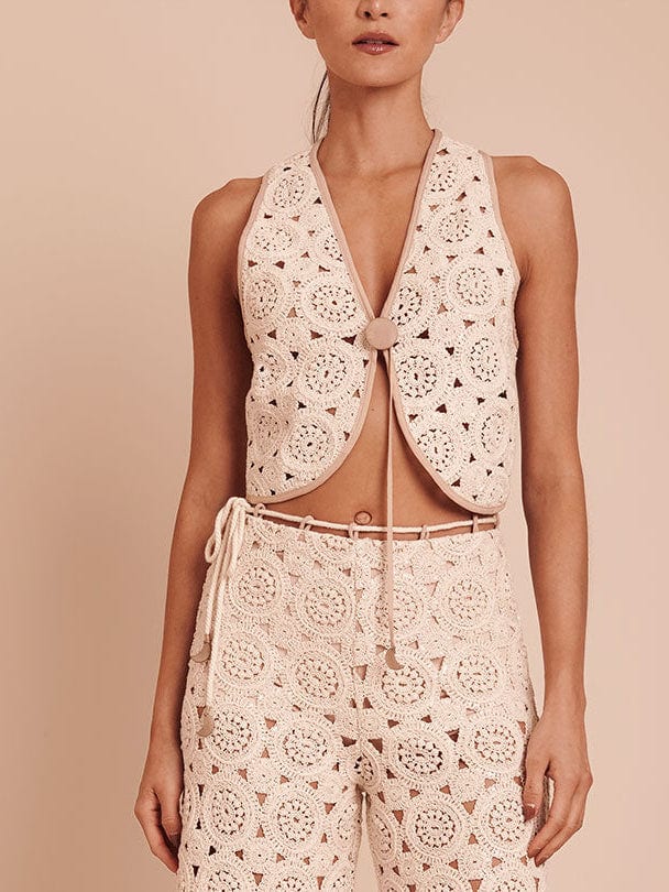JACQ VEST NATURAL ECRU - imagen 2