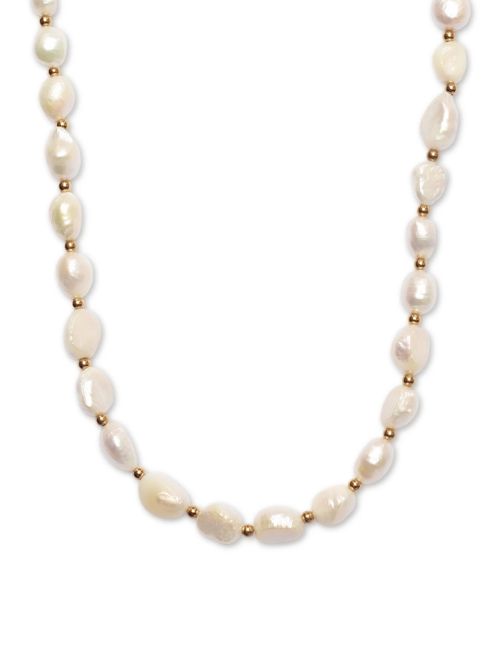 Collar Perla de Rio Dorado 7mm - imagen 1