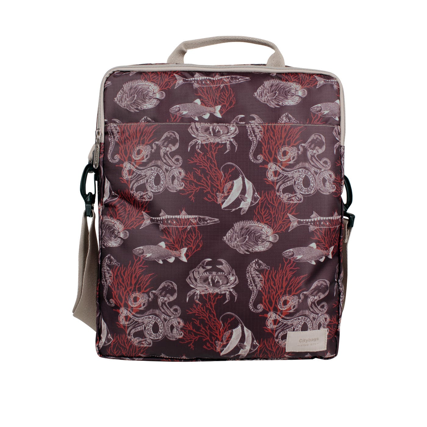 Bolso Manos Libres Convertible a Morral Citybags ULTRA Coral - imagen 1