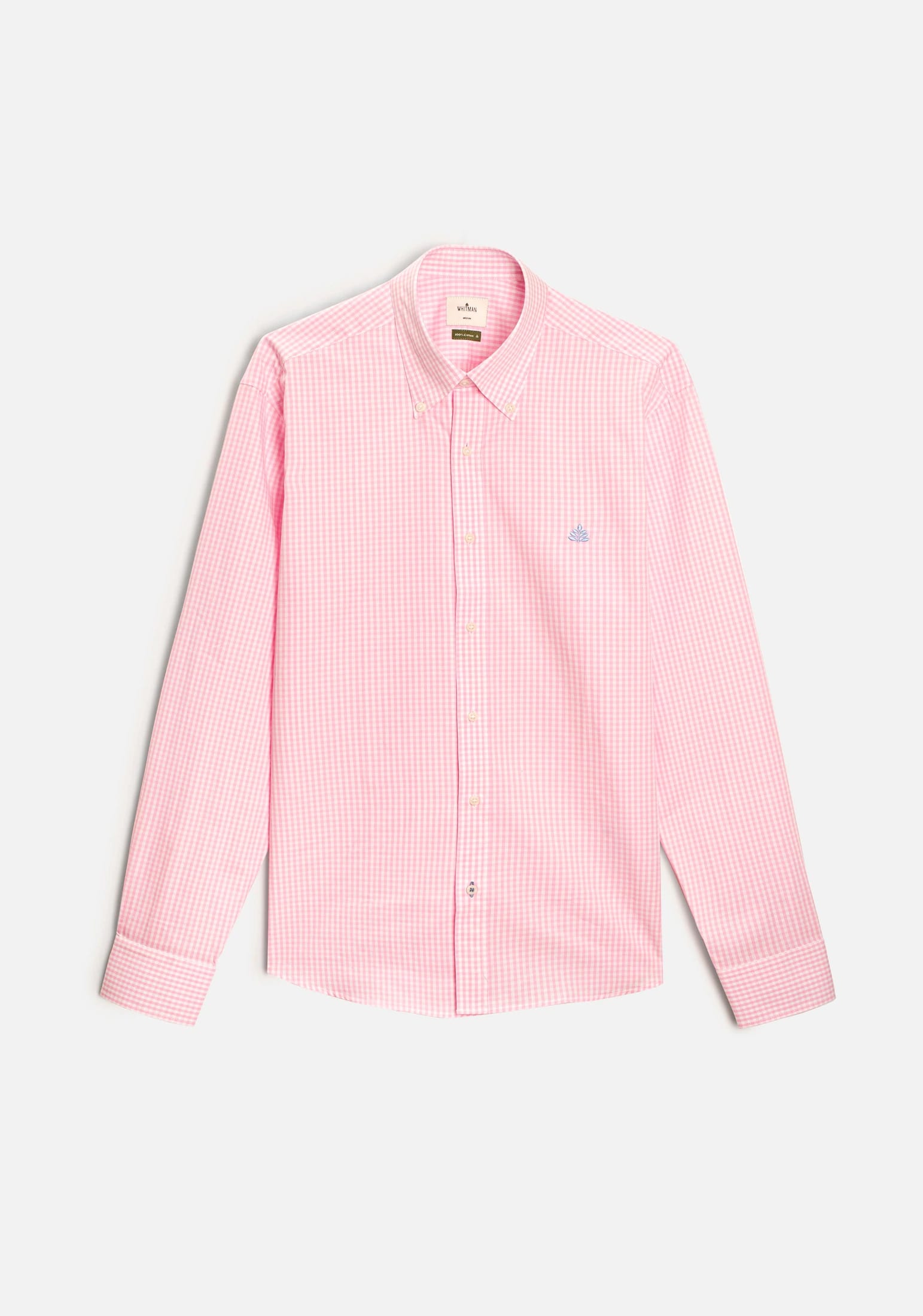 Camisa H CBD Cuadros Peq L-Azl Rosado Claro - imagen 1