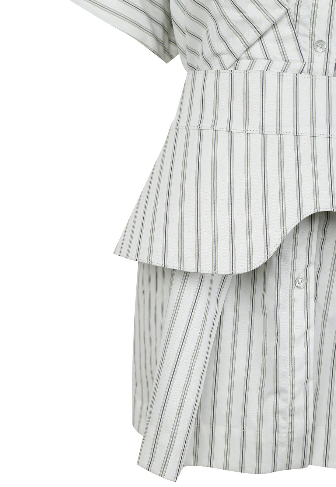 STRIPED SHIRT MINI DRESS - imagen 6