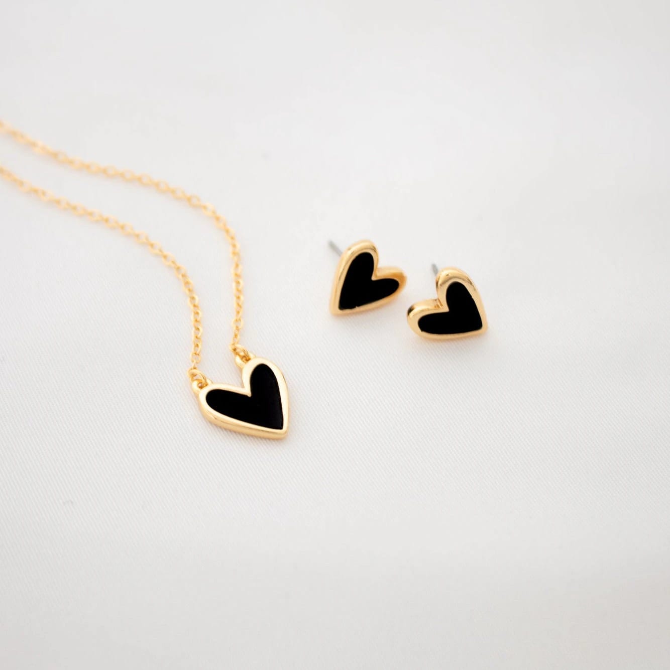 Set Collar + Aretes Corazón - imagen 3