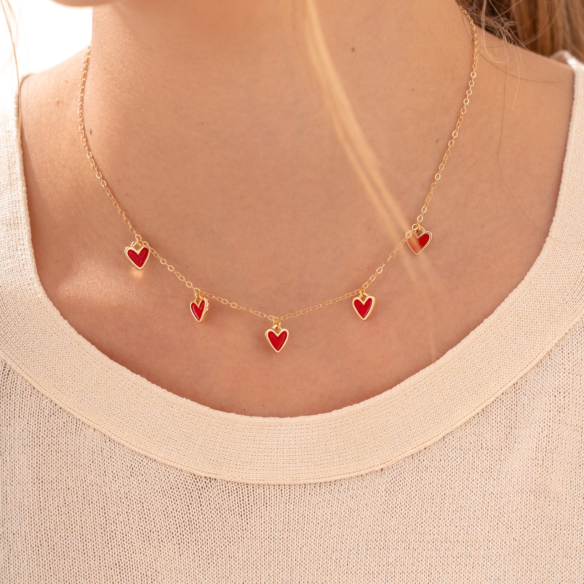 Cadena Multi Corazones - imagen 1
