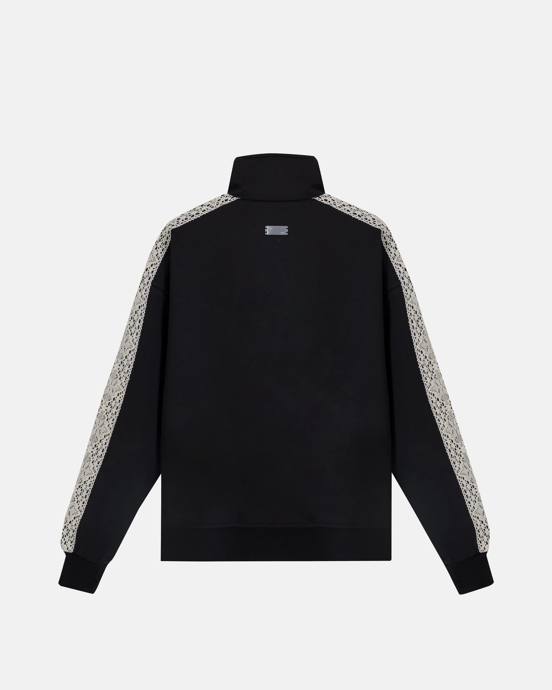 Basics Undgld Lace-panel Track Jacket Black - imagen 3