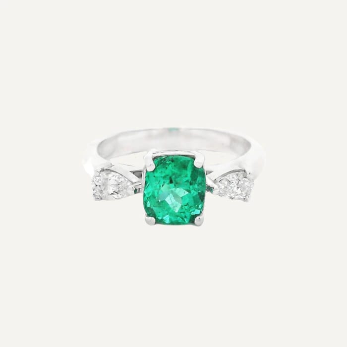Anillo Oval Esmeralda - imagen 1