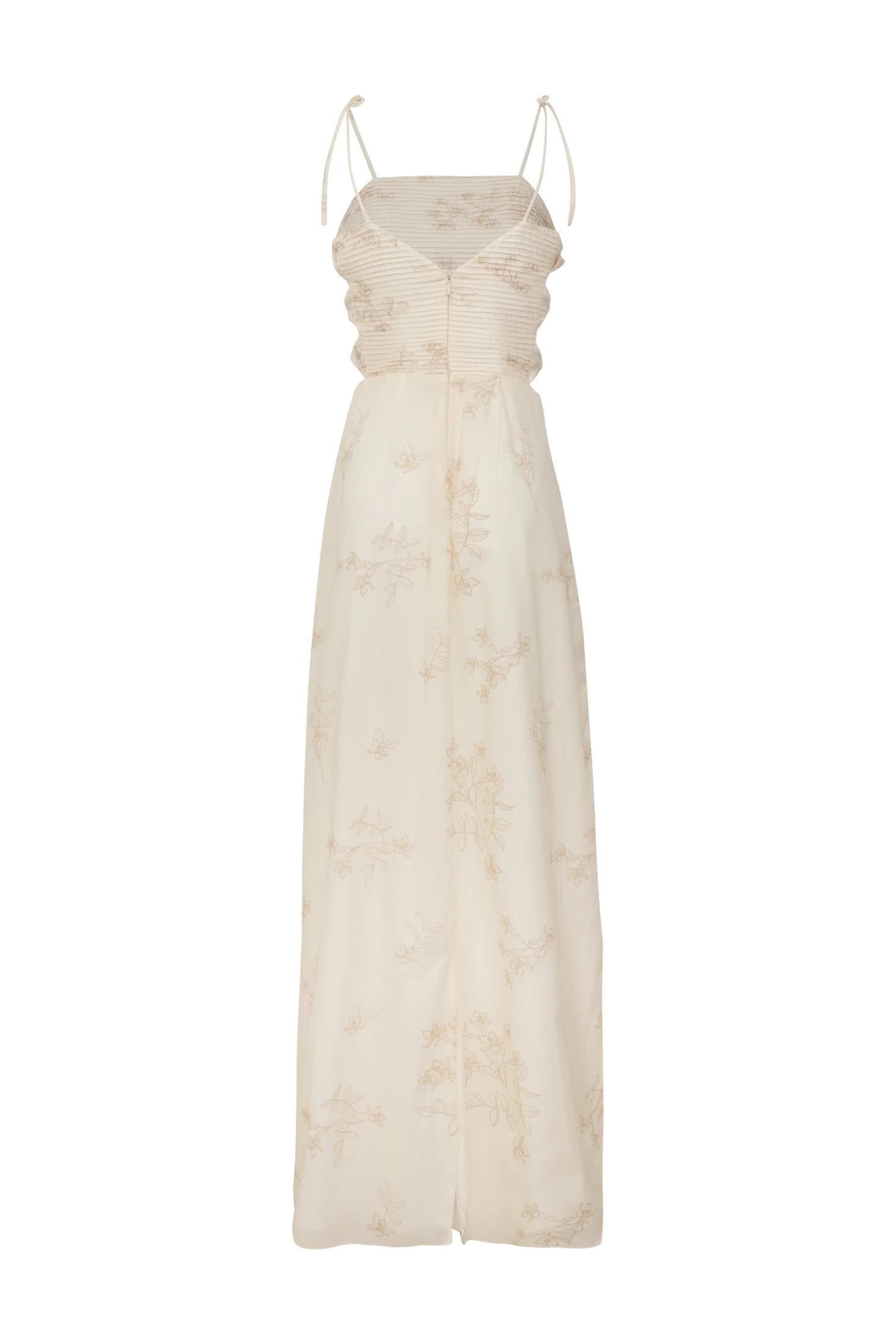 Tejada Pleated Cotton Midi Dress / Ivory Guayacan - imagen 3