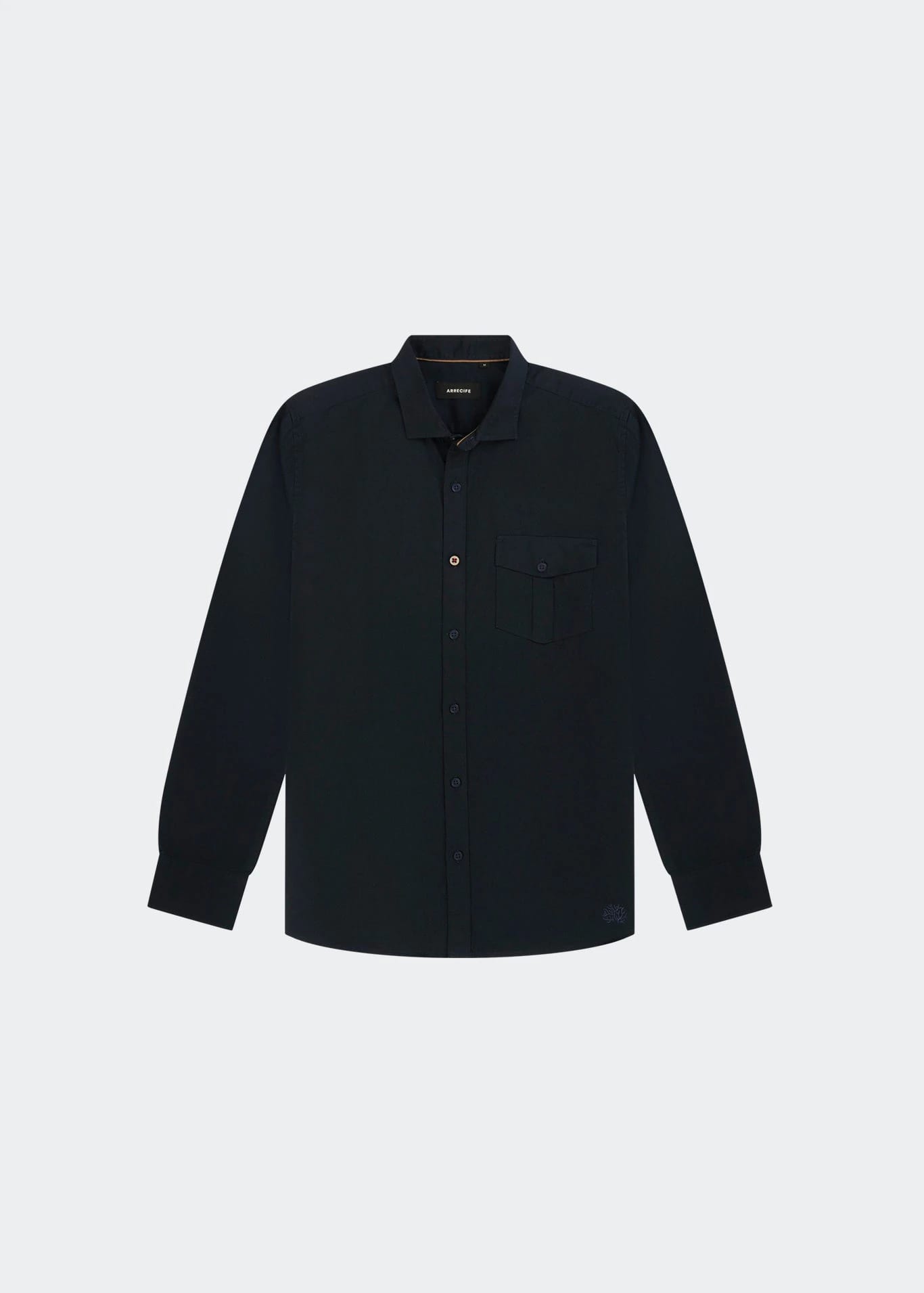 CAMISA PRAGA MANGA LARGA AZUL OSCURO - imagen 1