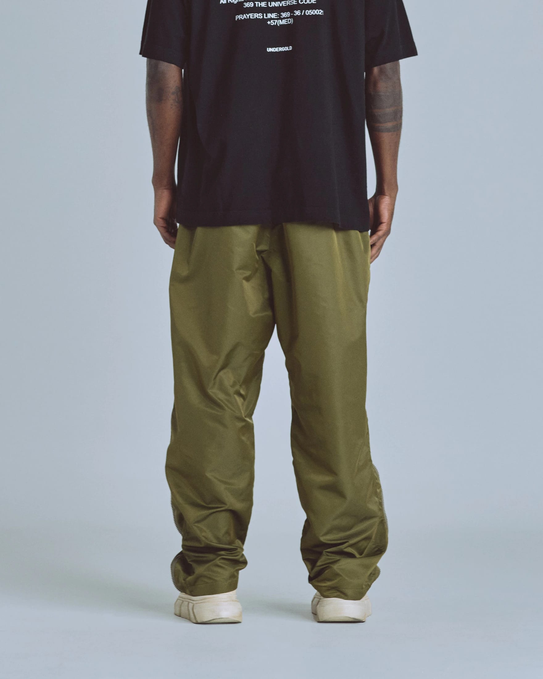 Basics Panelled Zip Up Cargo Pants Green - imagen 7