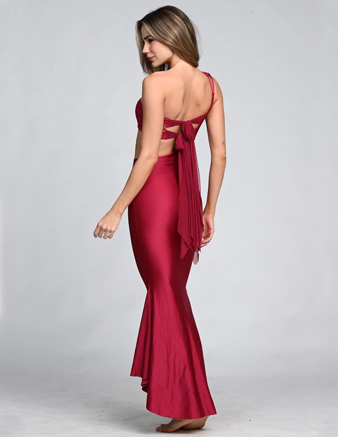 Vestido Kesha Burgundy - imagen 2