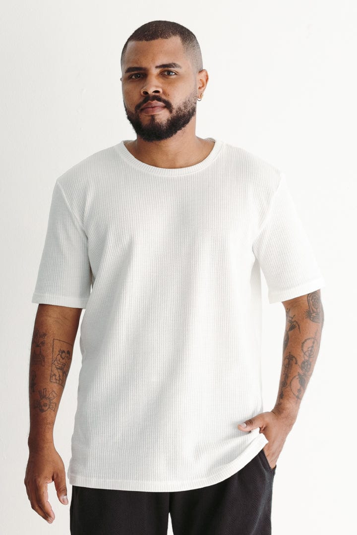Camiseta texturizada beige - imagen 1