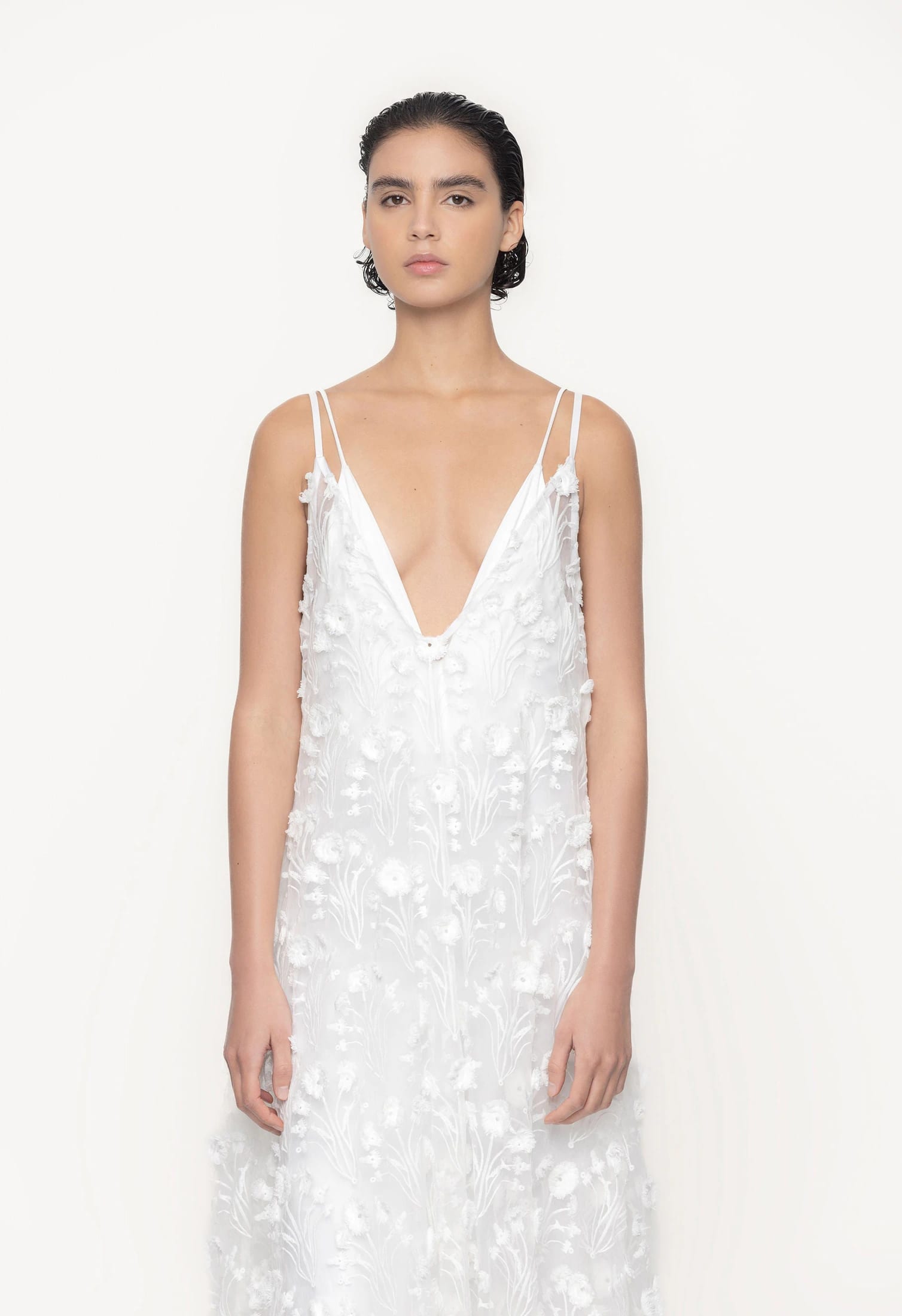 Hierbaluisa Diente de Leon Organza Maxi Dress - imagen 4