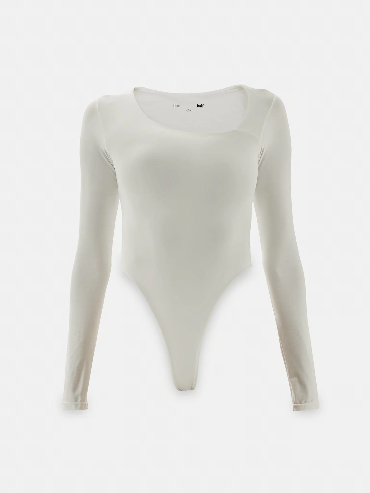 OPEN CURVE BODYSUIT - SOFT WHITE - imagen 7