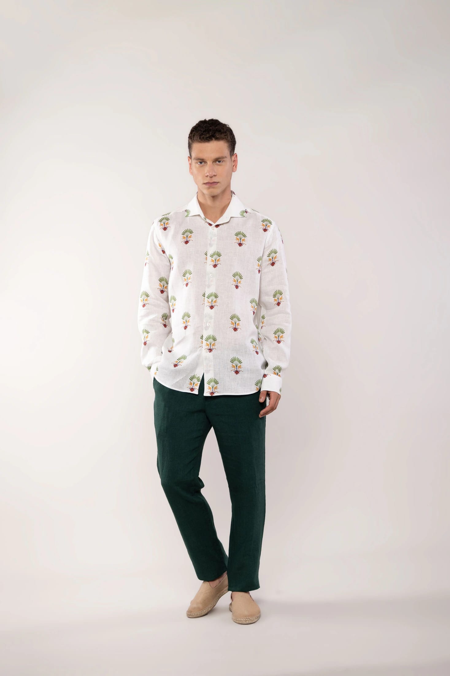 Men's linen shirt maymun - imagen 3