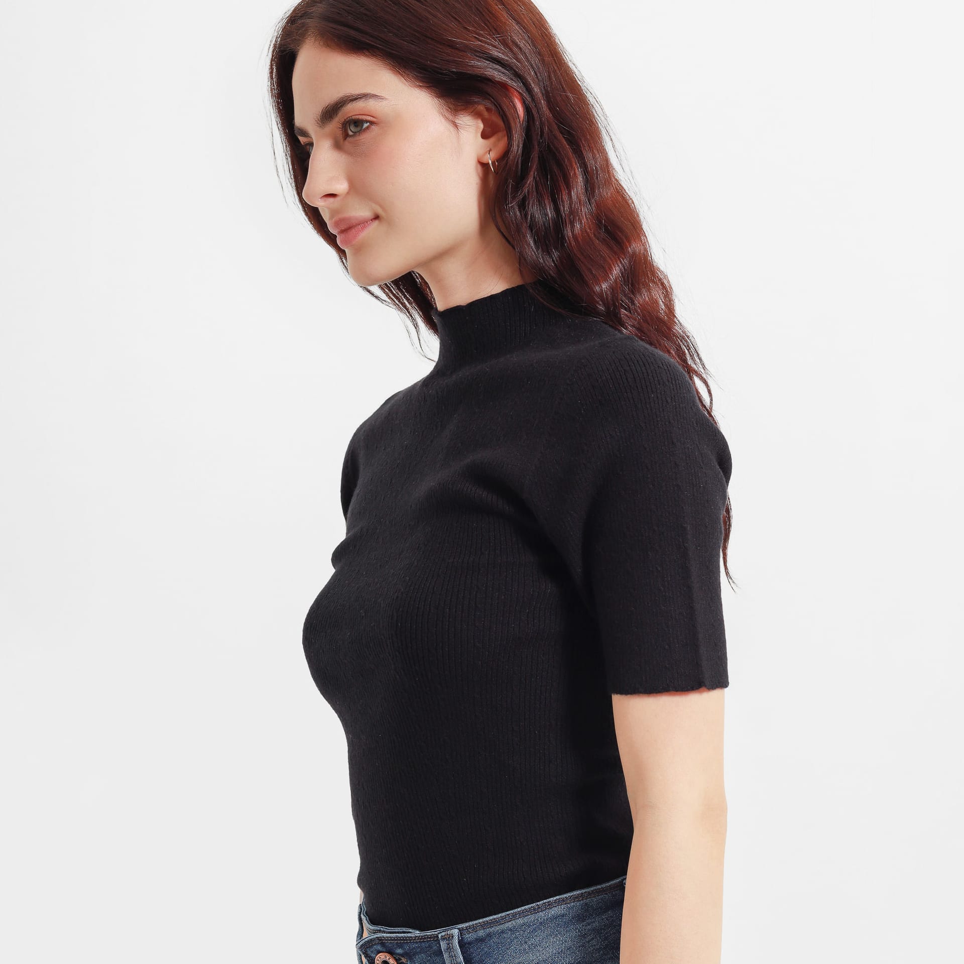 Sweater canale cuello alto manga corta - imagen 15