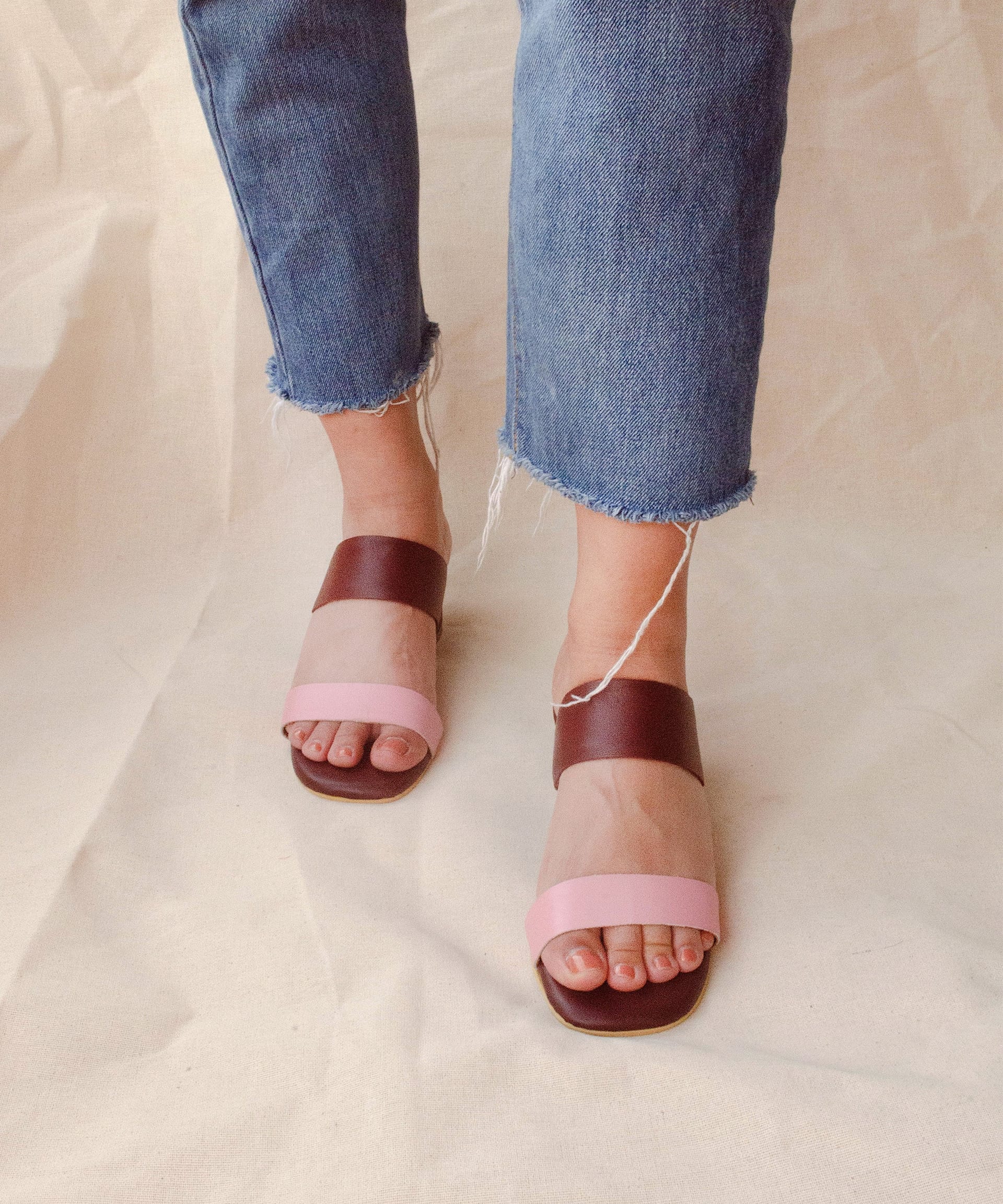 Double-Band Sandal | Vino Rosado - imagen 2