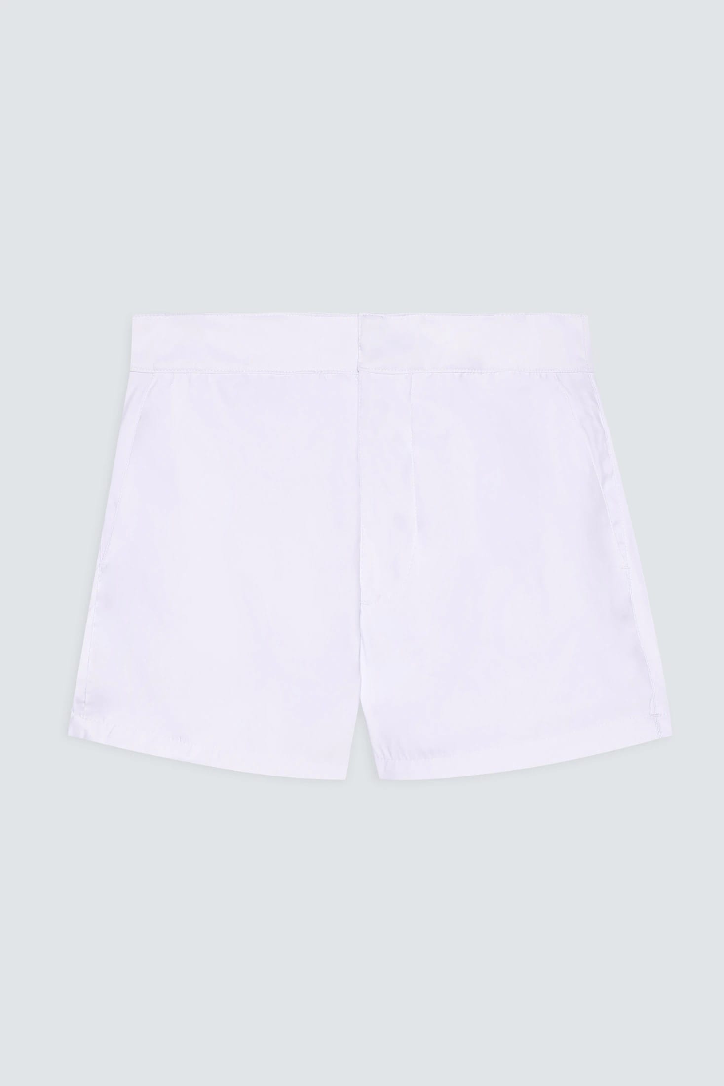 Men's swim trunk white plain waistband - imagen 1