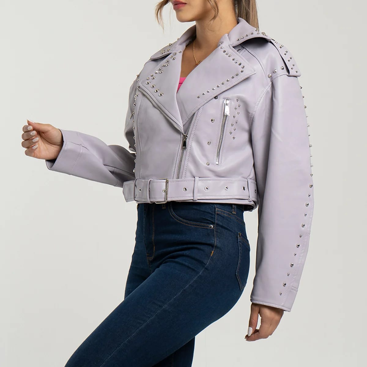 Chaqueta Sintetica Biker Oversize Oasis - imagen 5