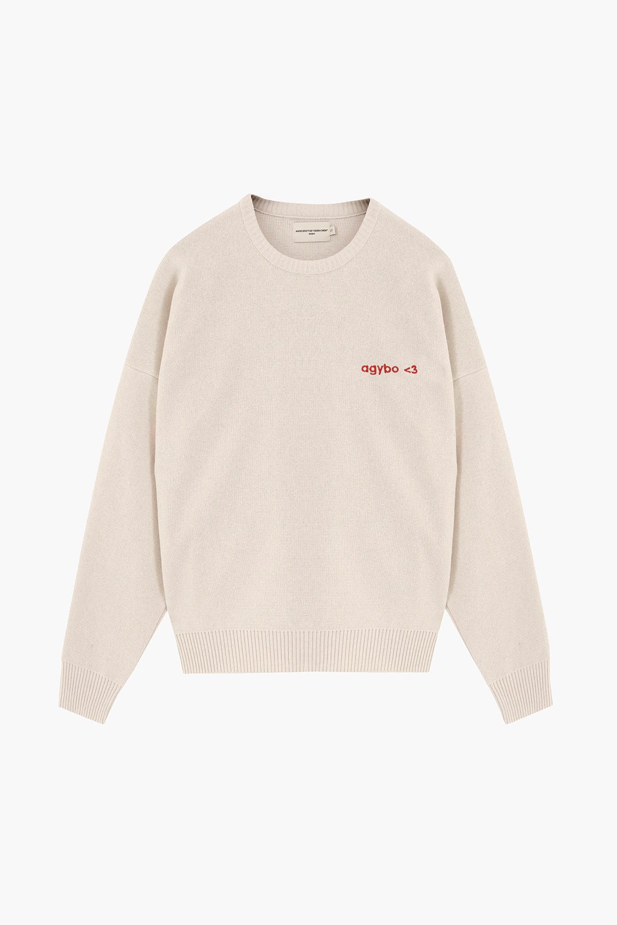 LOGO <3 SWEATER IVORY - imagen 1