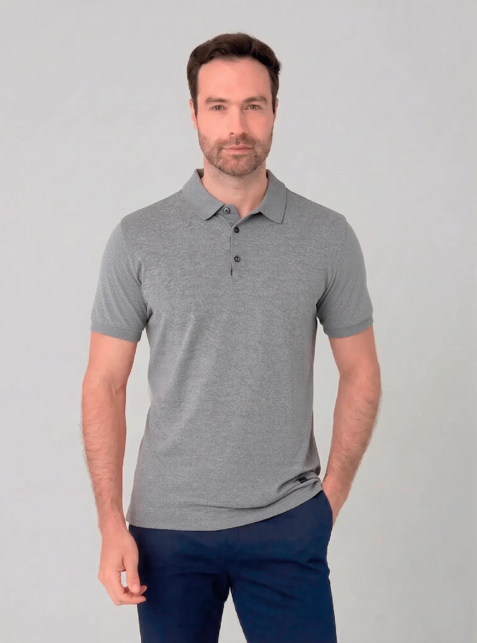 Camiseta polo de hilo para hombre Jon Sonen 020323007 - imagen 1