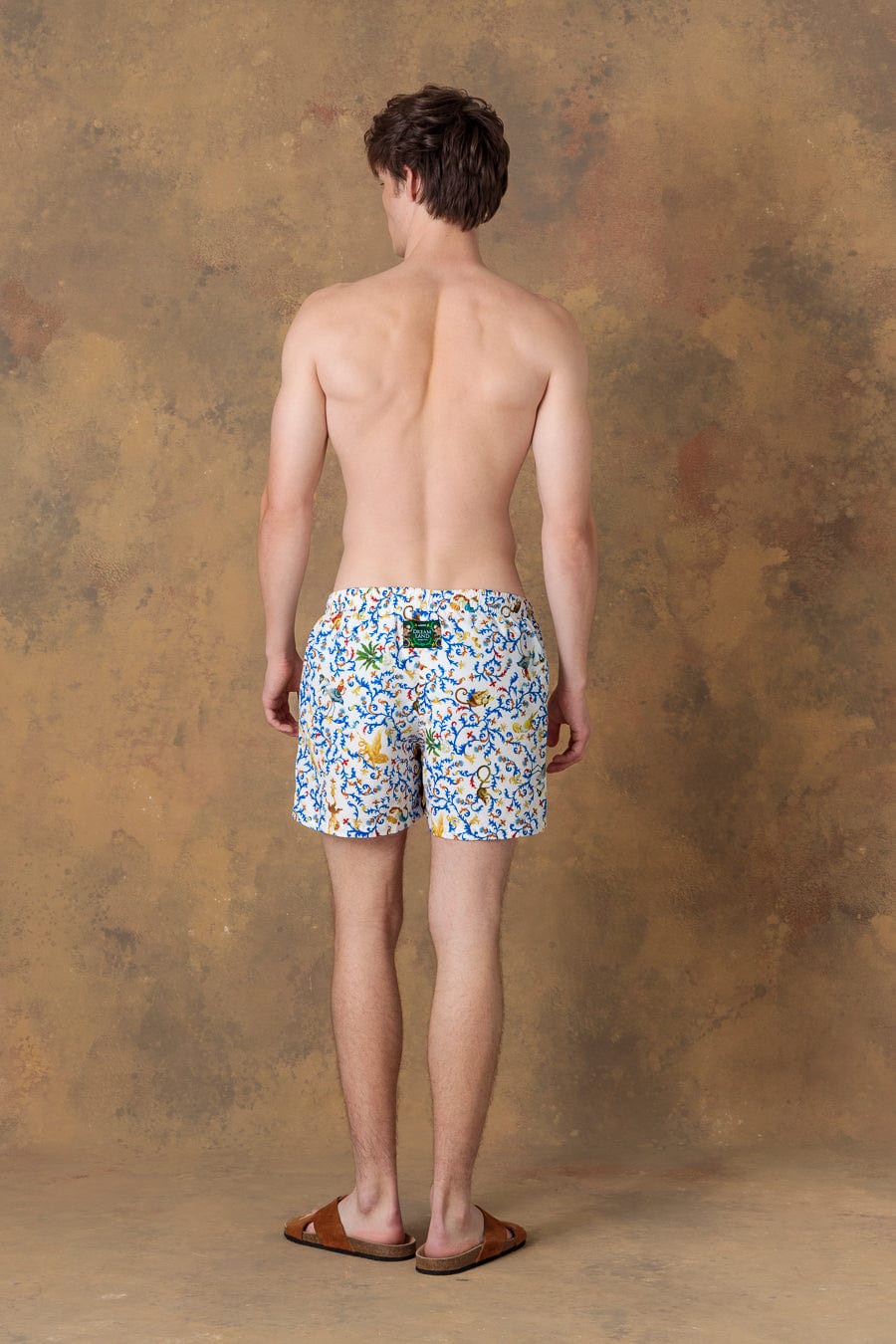 Men's swim trunk delphos white - imagen 4