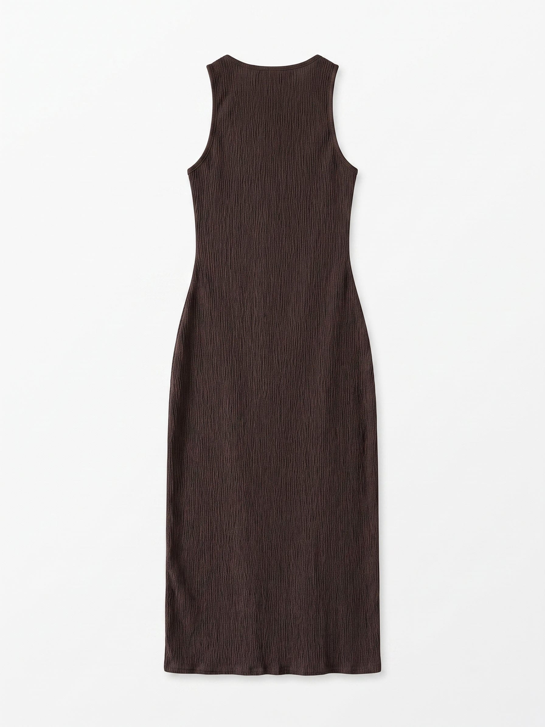 LONG TANK DRESS - BROWN - imagen 13