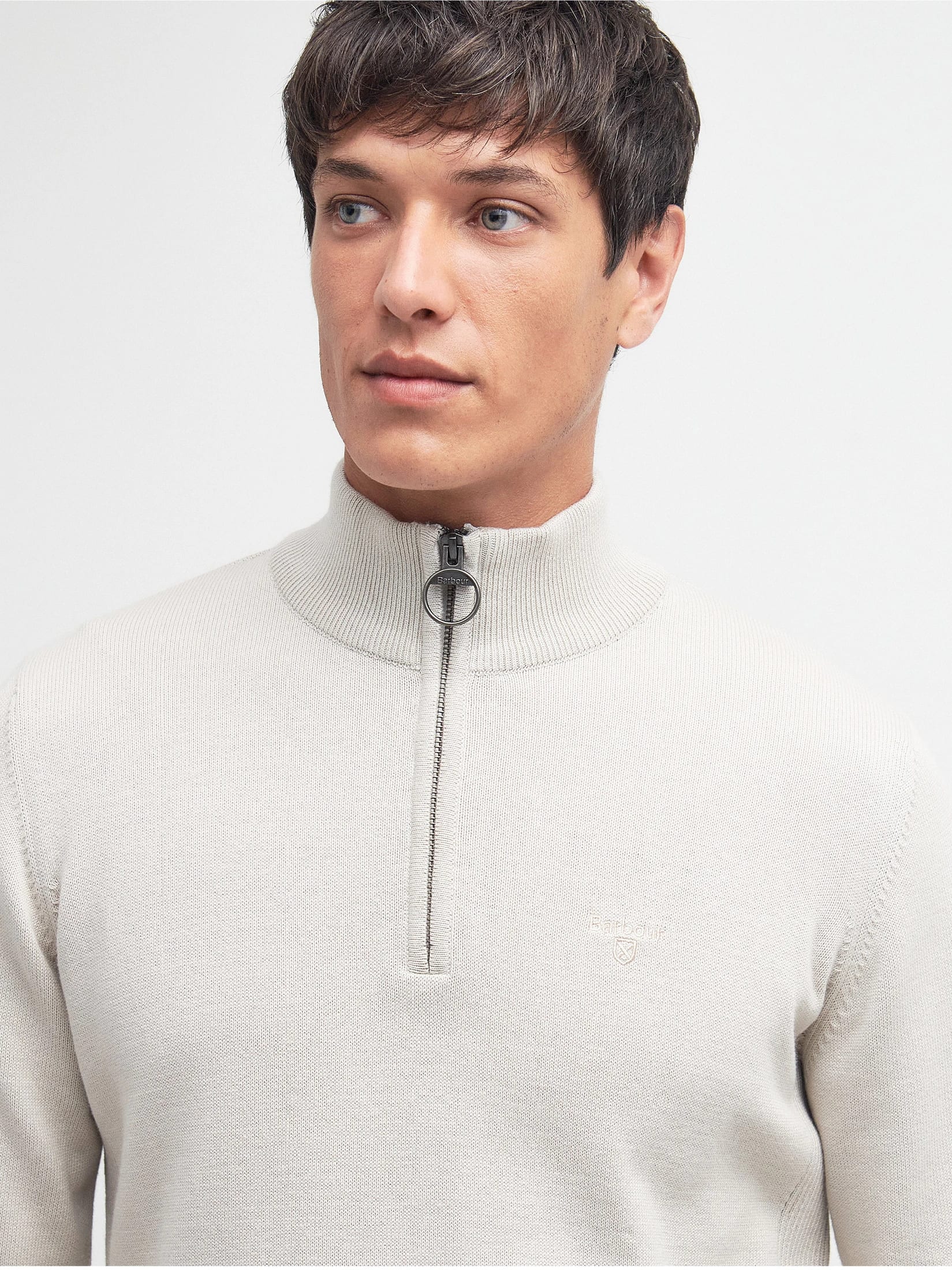 Cotton Quarter-Zip Jumper - imagen 1