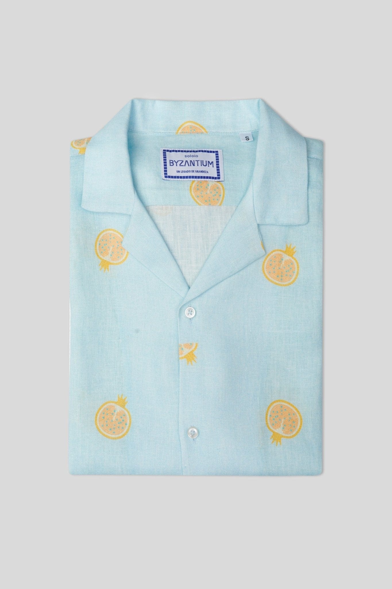 Men's bastión linen shirt sky blue - imagen 5