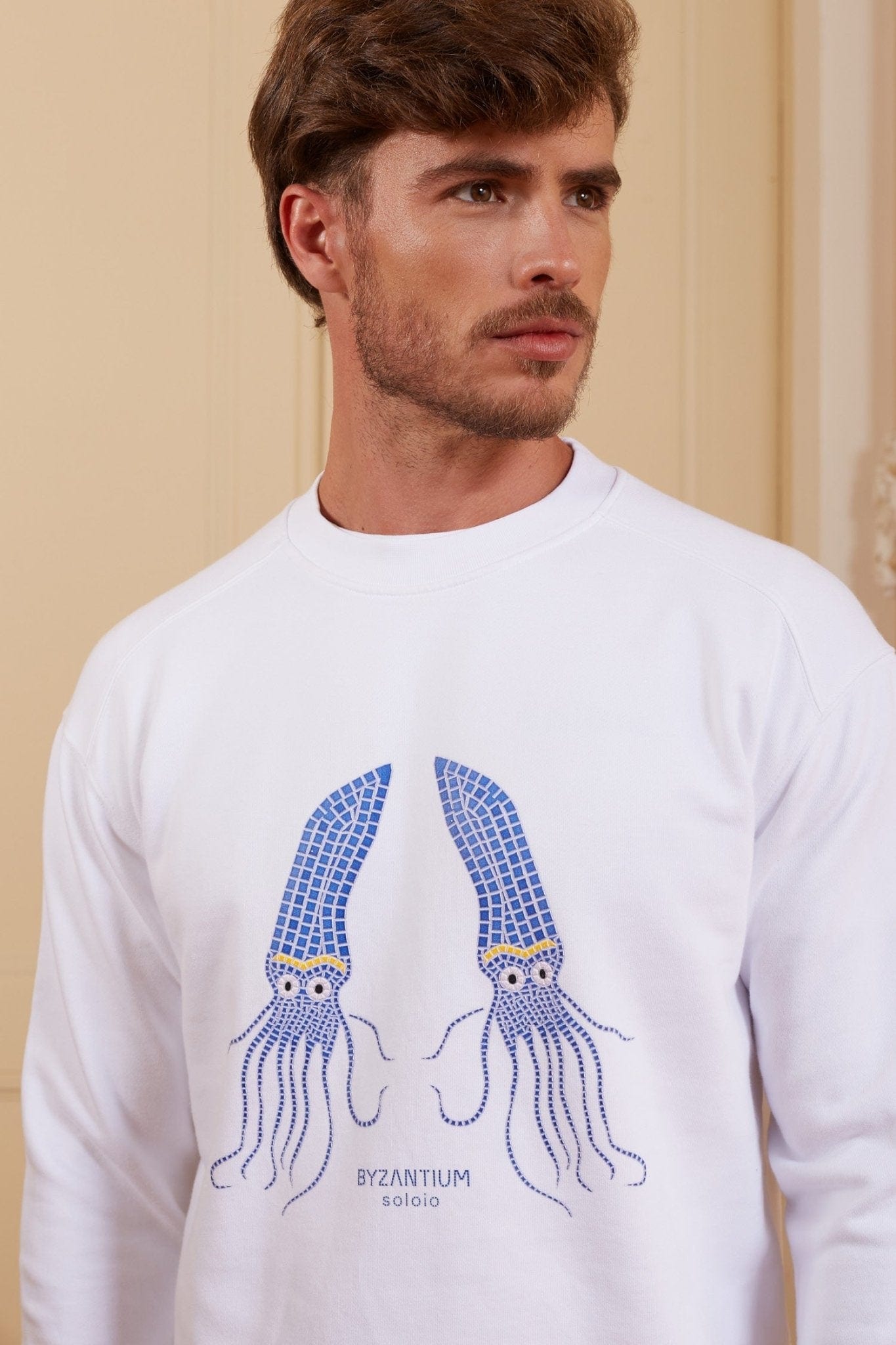 Men's petra sweatshirt white - imagen 4