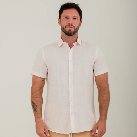 CAMISA MC 100% LINO HOMBRE - imagen 18