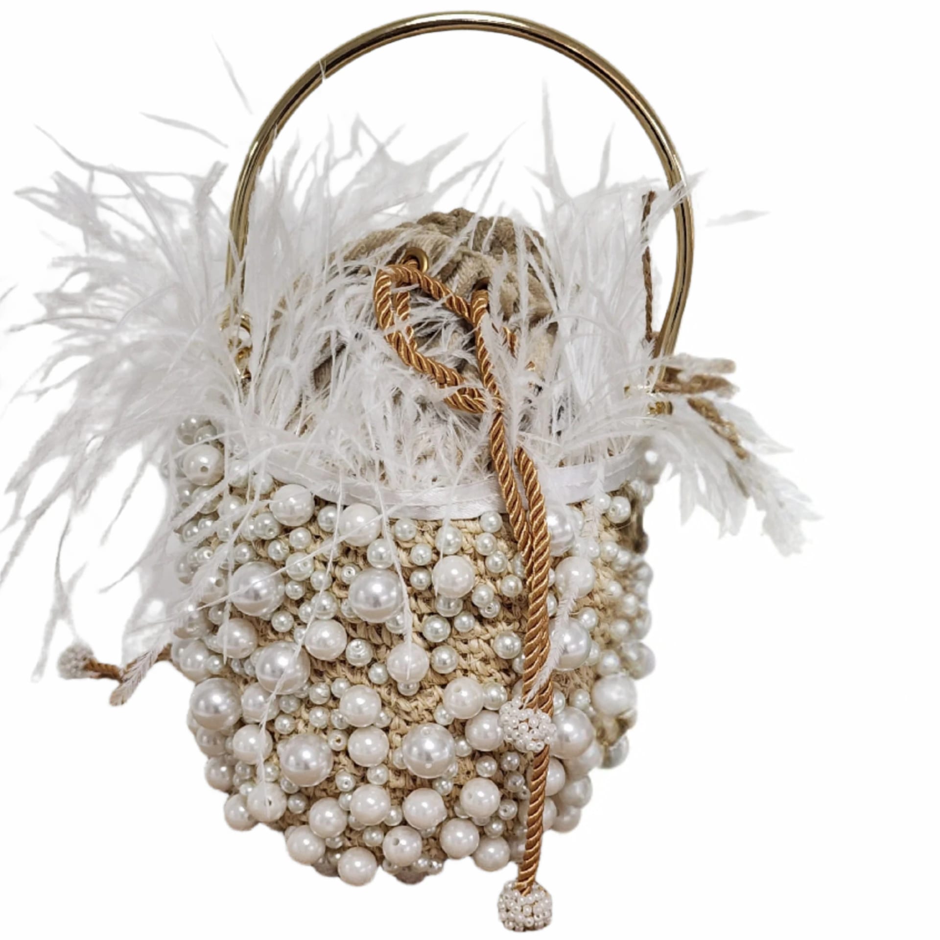 Minaudière White Pearls Bag - imagen 1