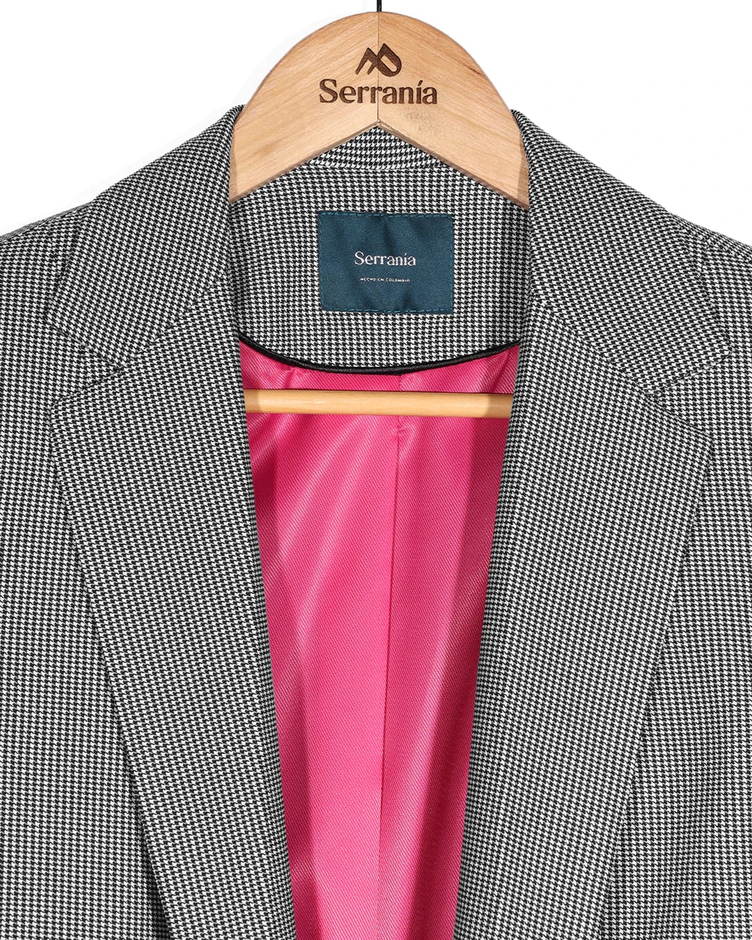 Blazer de Cuadros Negro New Napoles - imagen 2