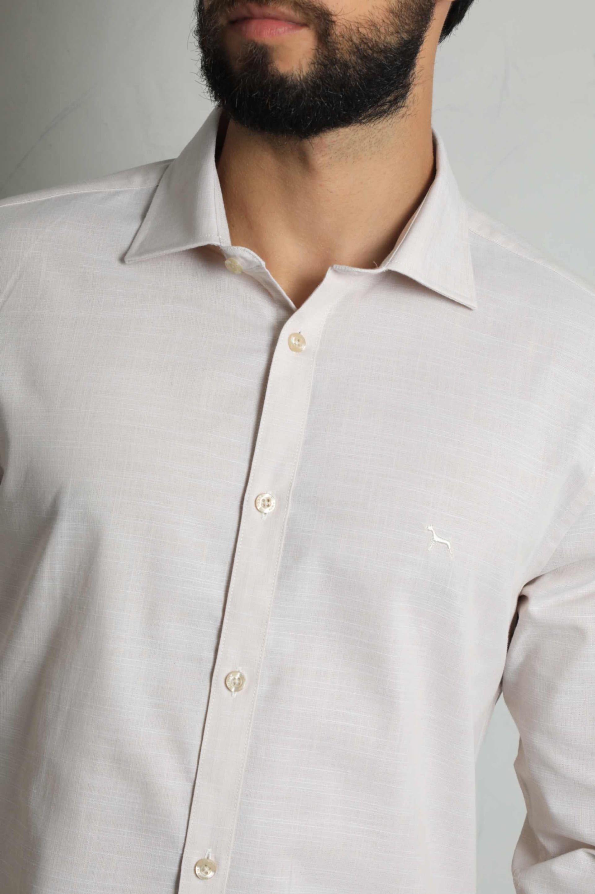 Camisa Manga Larga Khaki - imagen 3