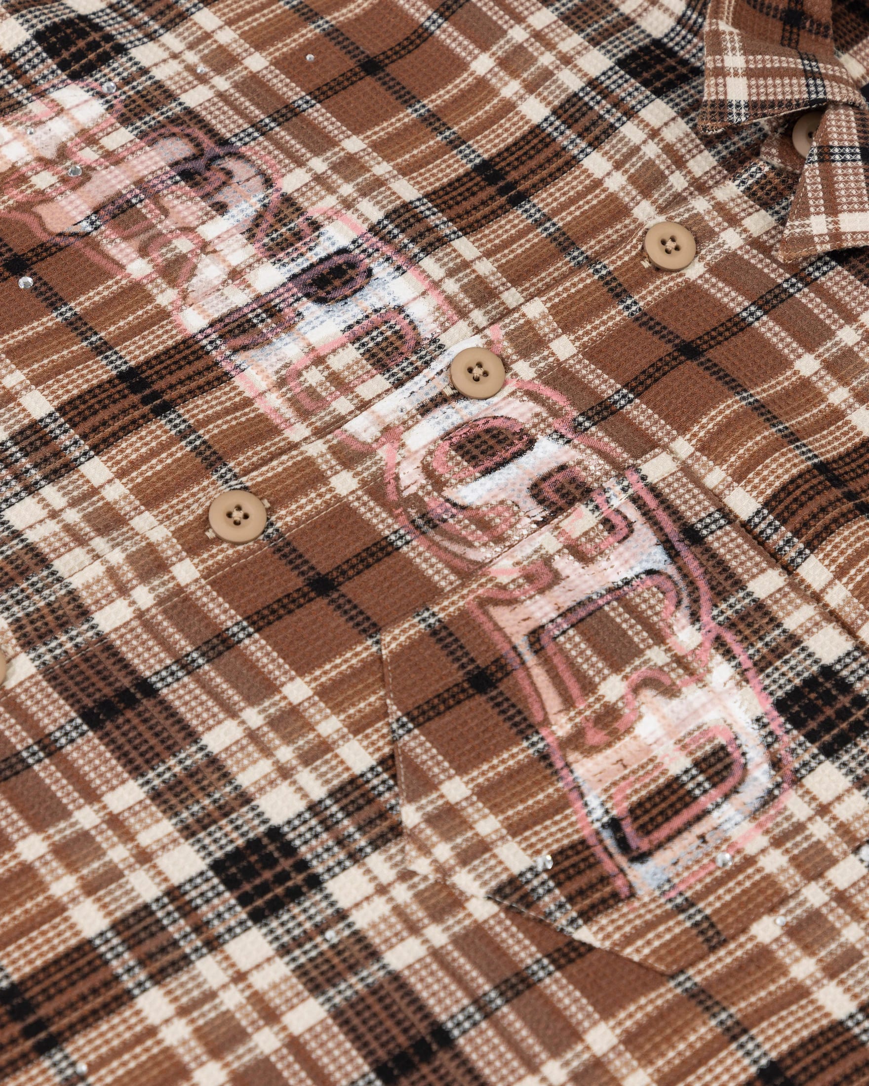 Act 1 Faith Flannel Shirt Plaid Brown - imagen 4