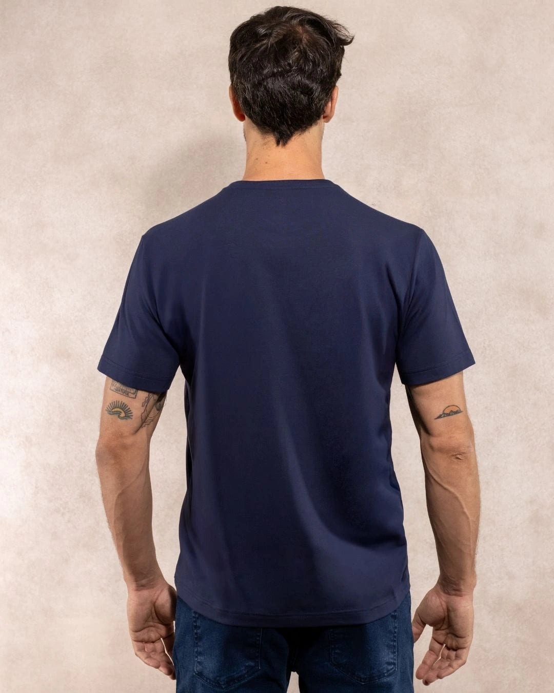 Camiseta Antimanchas Azul Navy - Talla Regular - imagen 3