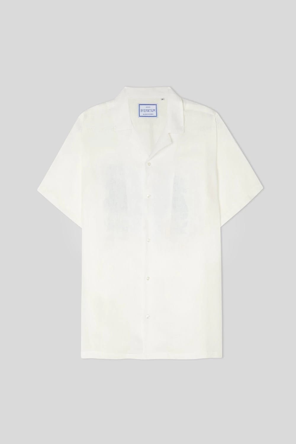 Men's linen shirt white musas - imagen 3