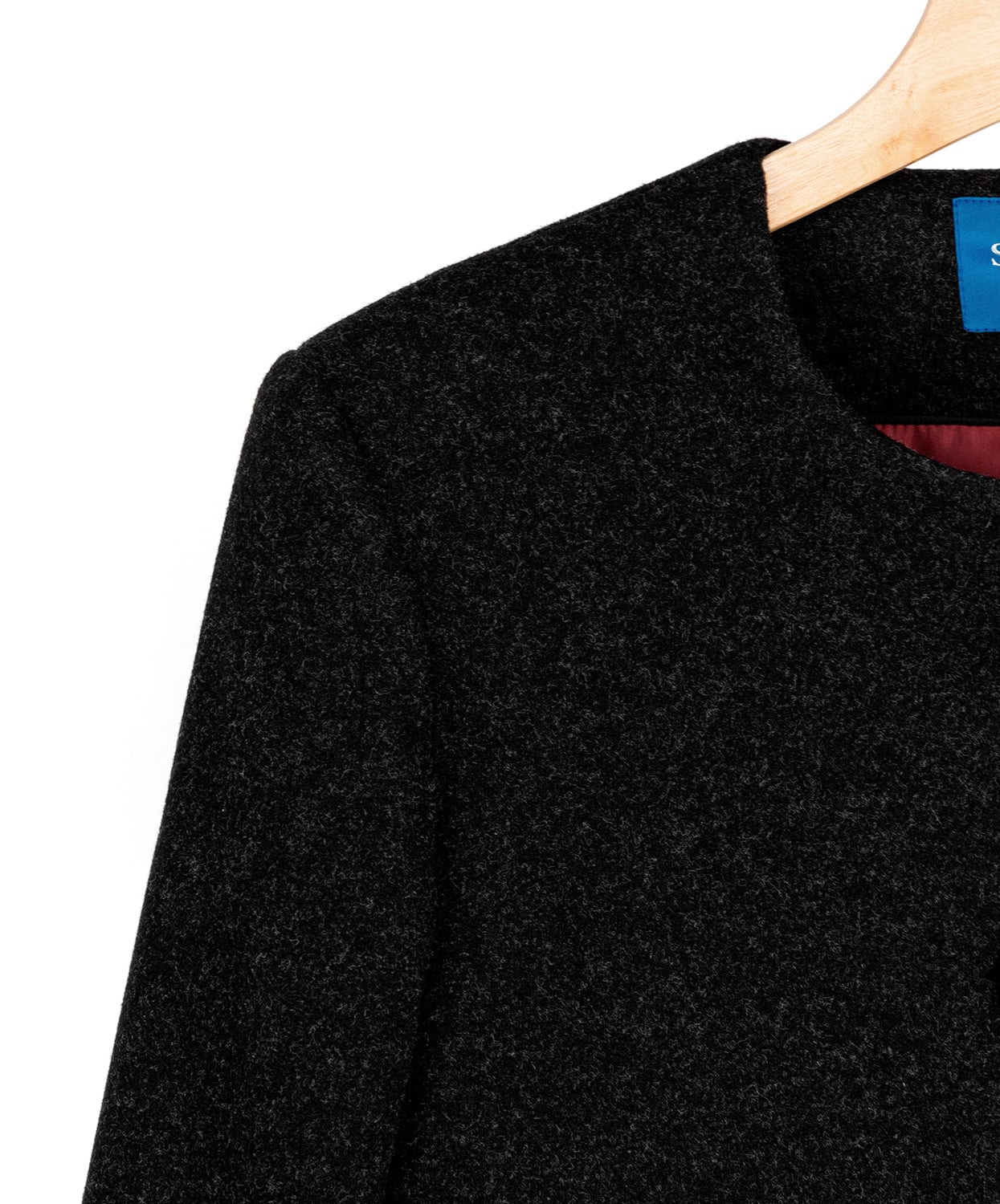 Chaqueta Cropped en Paño Negro Varsovia - imagen 15